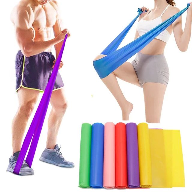 1 pc Yoga Tape Stretching Rubber For Foot Bands Pilates Expander Fitness Elastic Band Sports Training Resistance Belts Gymnastics Gum price in Pakistan