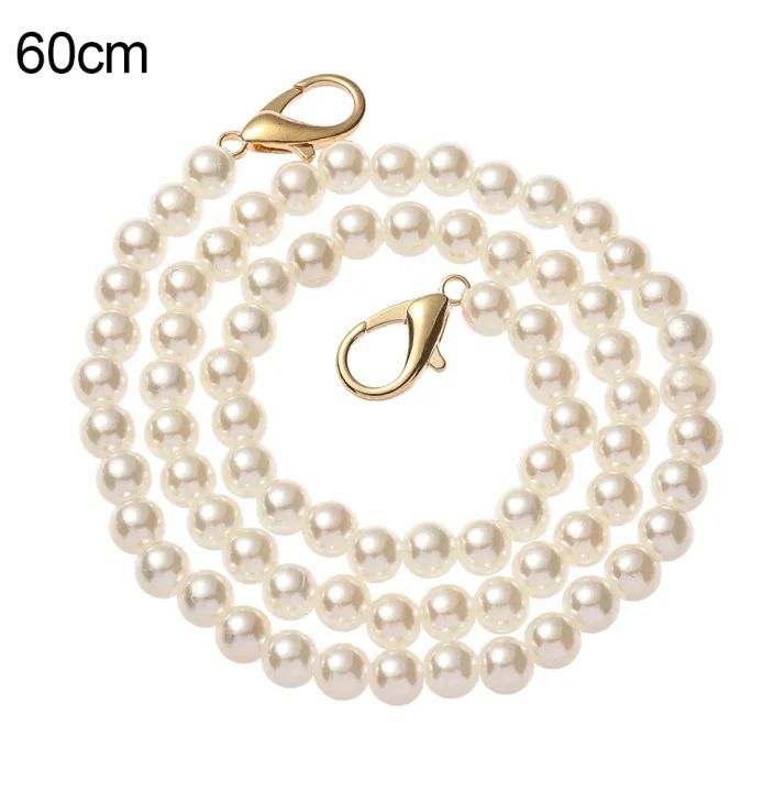 Handbag Replacement Big Pearls Chain Shoulder Bag Strap DIY Purse Chains Handles New Bag Accessories