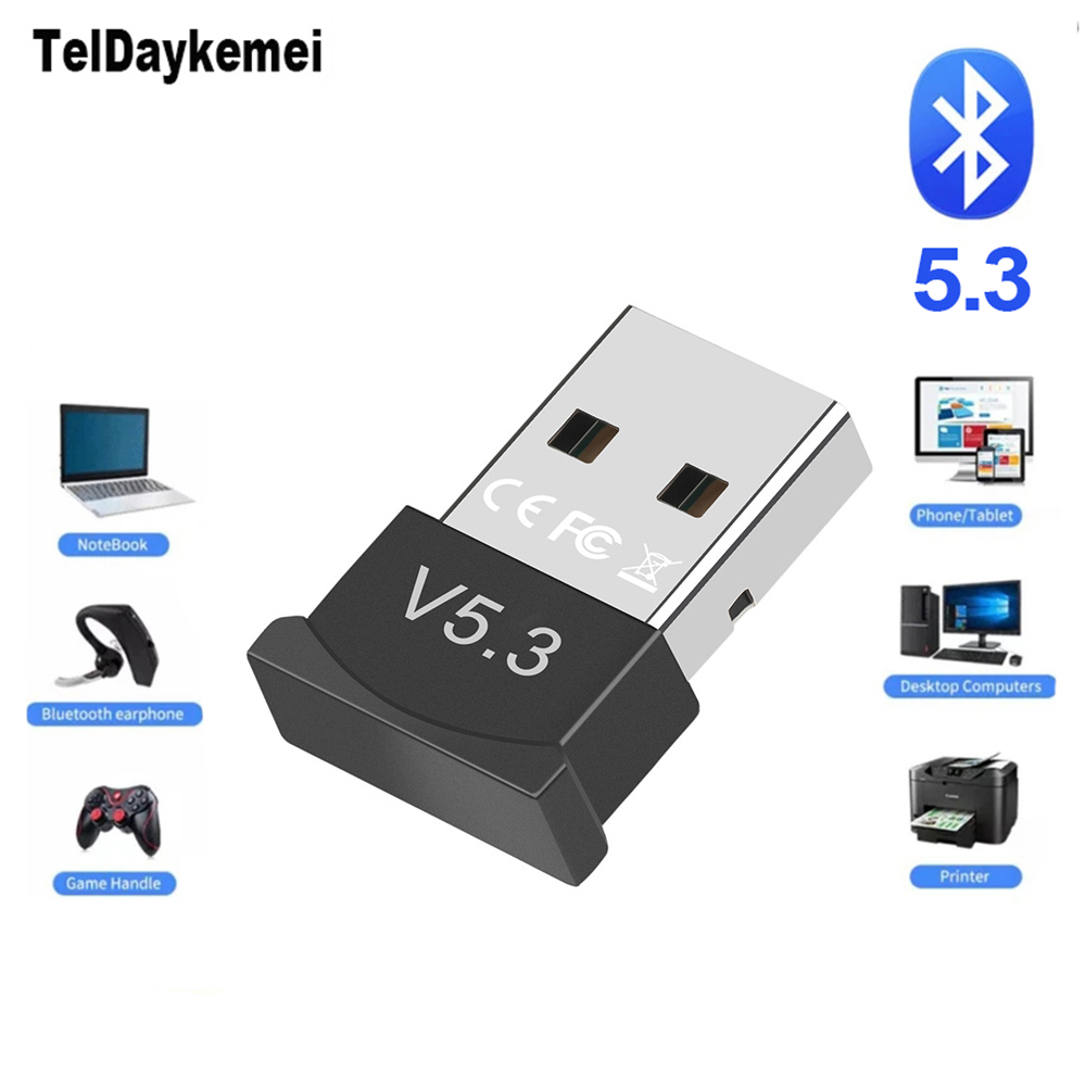 USB Bluetooth 5.4/5.3/5.1 Adapter for PC Laptop Computer Wireless Dongle Bluetooth Adapter Support Mouse Keyboard
