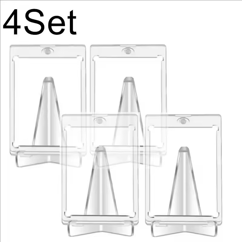 Magnetic Card Holder Support Set Protectors Hard Plastic Sleeves Trading Display Case For Pokemon Baseball Sports