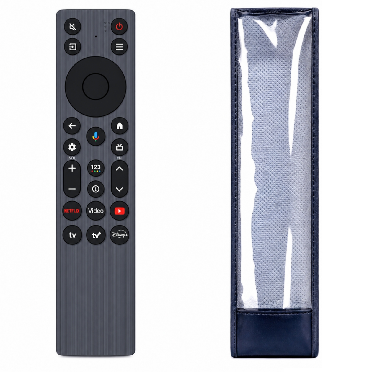 Remote Cover Compatible With TCL Led Remote – Transparent Protective Sleeve | Washable, Dustproof & Scratch Resistant