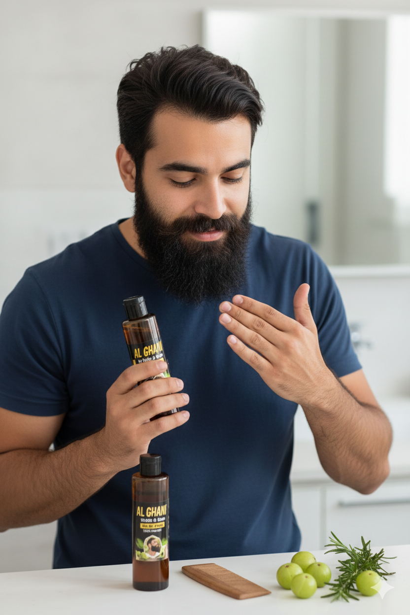 100% Organic Hair Growth Oil & Beard Oil 100 ml - Anti Hair Fall Control for Men & Women's