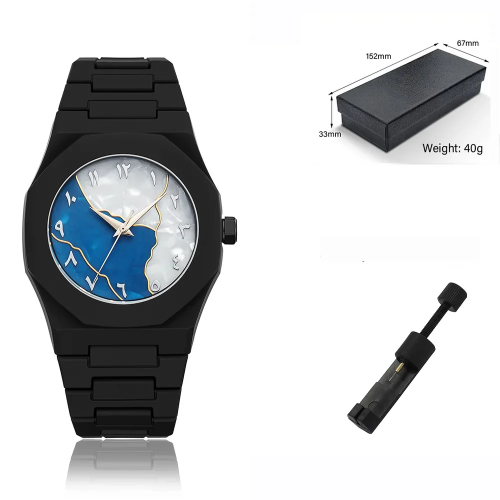 HOT DEALS NO1 Black Arabic Aura Watch For Men Stylish Aura Watch 100% Original Watch