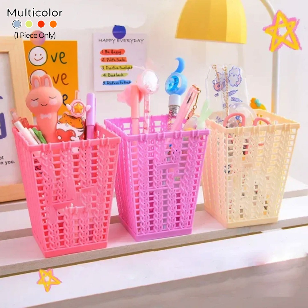 Premium Square Plastic Basket Storage Organizer