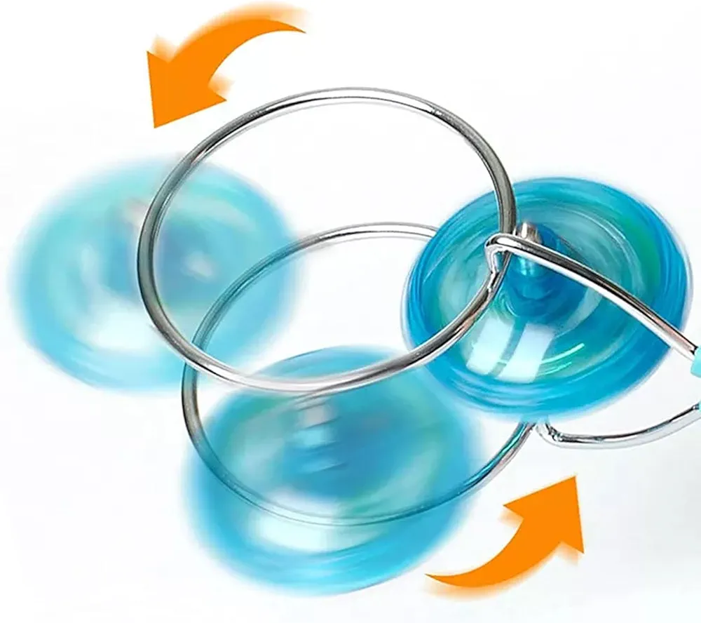 Colorful Luminous Gyro Magnetic Spinning Top Rotating Gyroscope Led Light Show Funny Toy Kids Children'S Gift 