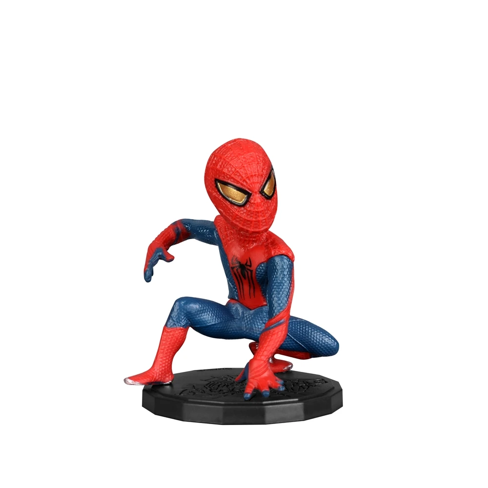 @@Hot Toys Superhero Spider 4pcs/Set 6-8cm Action Figure Anime Decoration Collection Figurine Mini Doll Toys Model Children