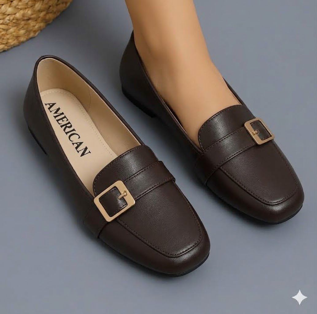 Women Flat Loafers & Moccasin Shoes Winter Ballet Flat Pumps & Loafers