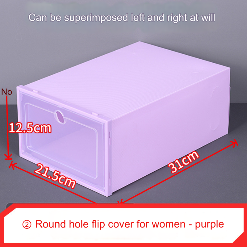 Shoe Organizer Stackable Shoe Storage Boxes Drawer Type Front Opening Shoe Rack Organizer