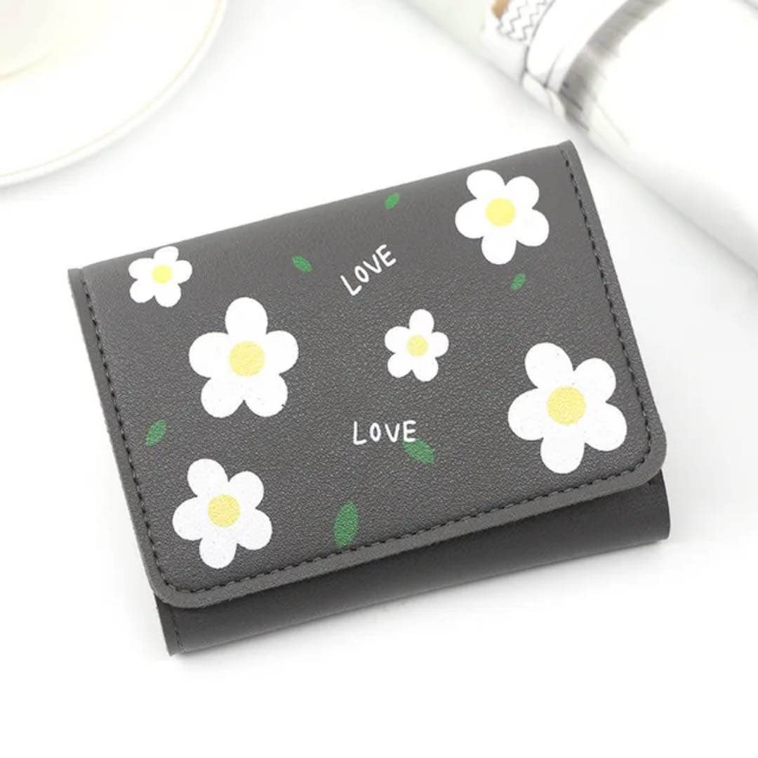 Crocodile Pattern PU Leather Tri-Fold Wallet