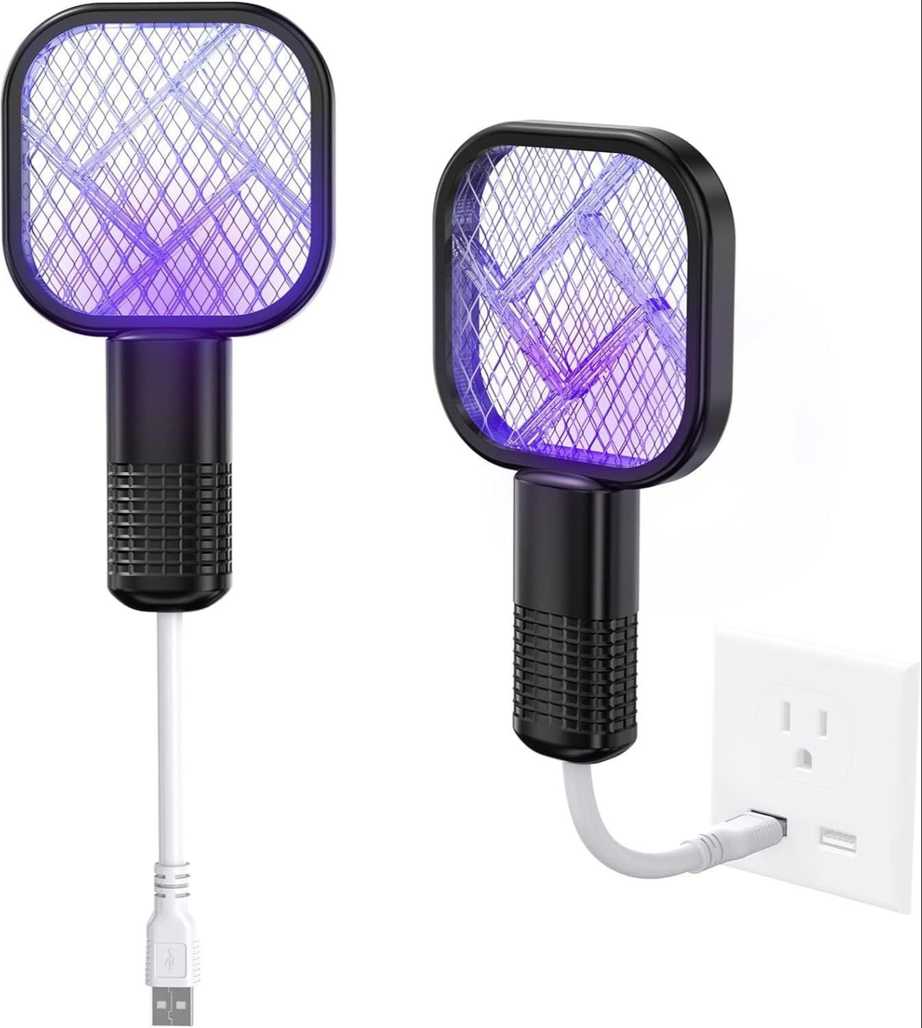 Electric Mosquito Racket/Killer Handheld Electric Fly Swatter Mosquito Anti Racket Bat with UV Light Racket Mini Electric Mosquito Repellent for Indoor & Outdoor