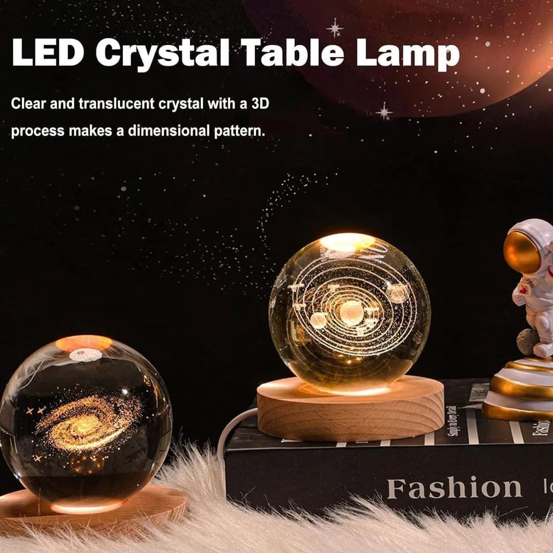 3D Crystal Ball Night Lamp