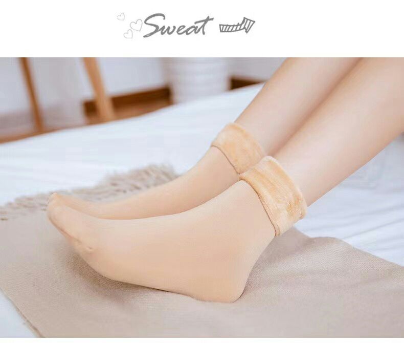 Winter Warm Socks for Men and Women, Nylon Velvet Cashmere Thermal Snow Boots