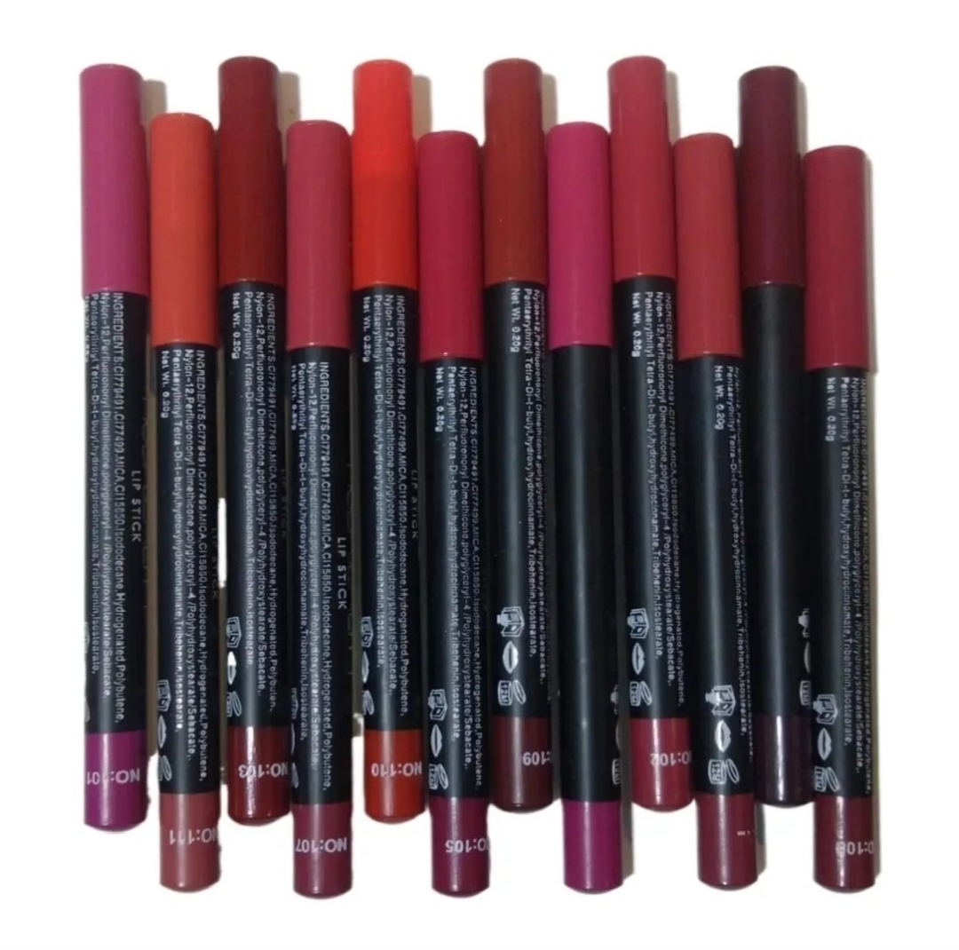 Makeup Matte Lipstick Pencils 6/12Pcs