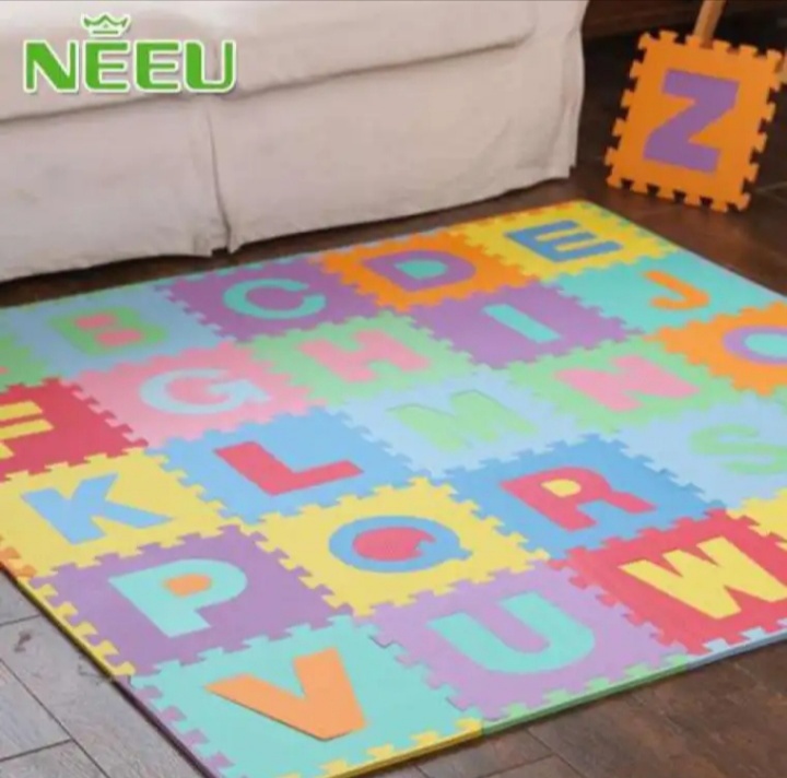 1 X 1 Feet ABC Alphabets Puzzle Foam Floor Mat for kids 26 Pcs 29cm x 29cm.