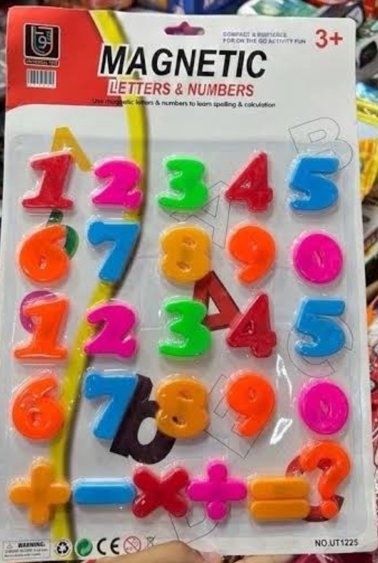 Numbers  Magnetic Letter for kids - Refrigerator Decoration Magnets - Early learning magnetic toys - Plastic small size
