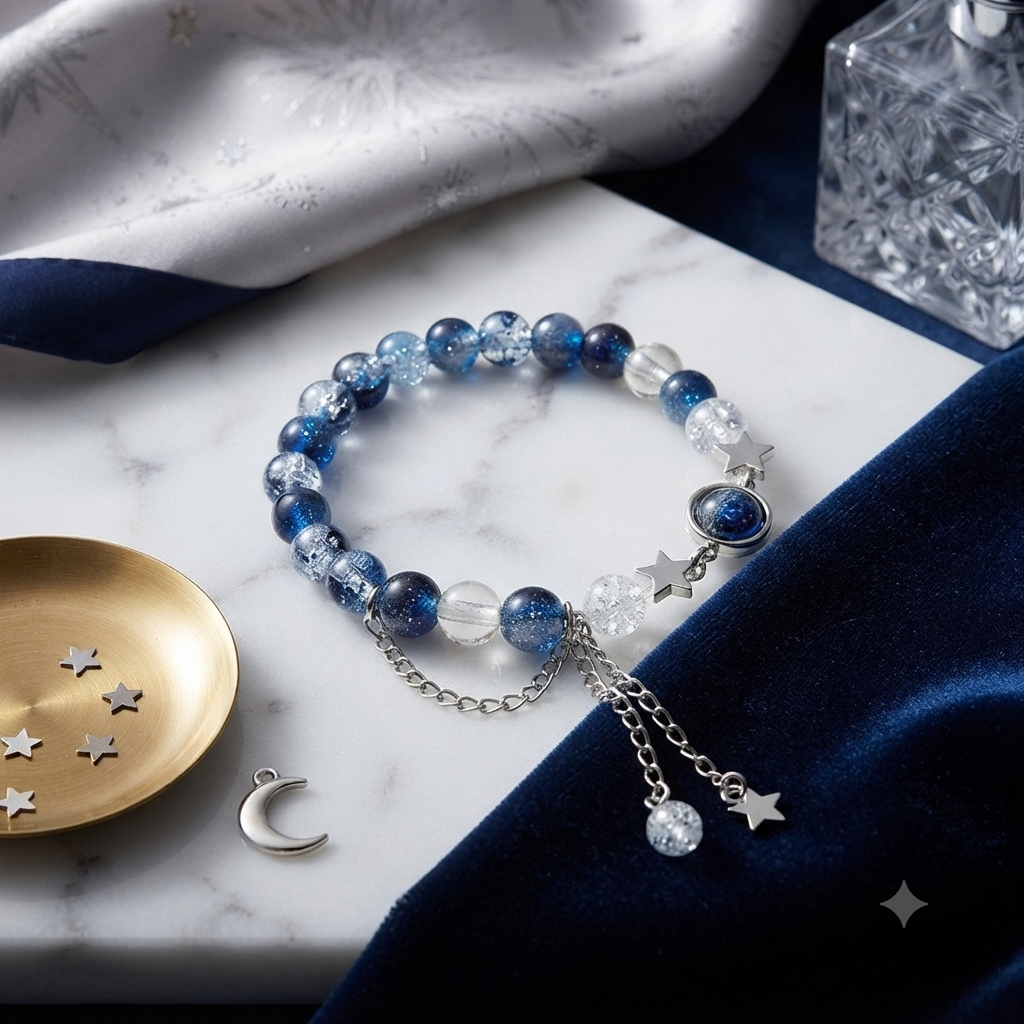 Luxury Handcrafted princess star charms Bracelet,Elegant Minimalist Jewelry for Women & Girls,Aesthetic korean Jewelry,Party Wear Bracelet,Charm Bracelet,Handcrafted adjustable Bracelet for Girls,Galaxy Bracelet,Trending Accessories,Gift for minimalists,