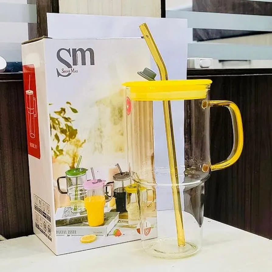 900ml Glass Sipper Tumbler