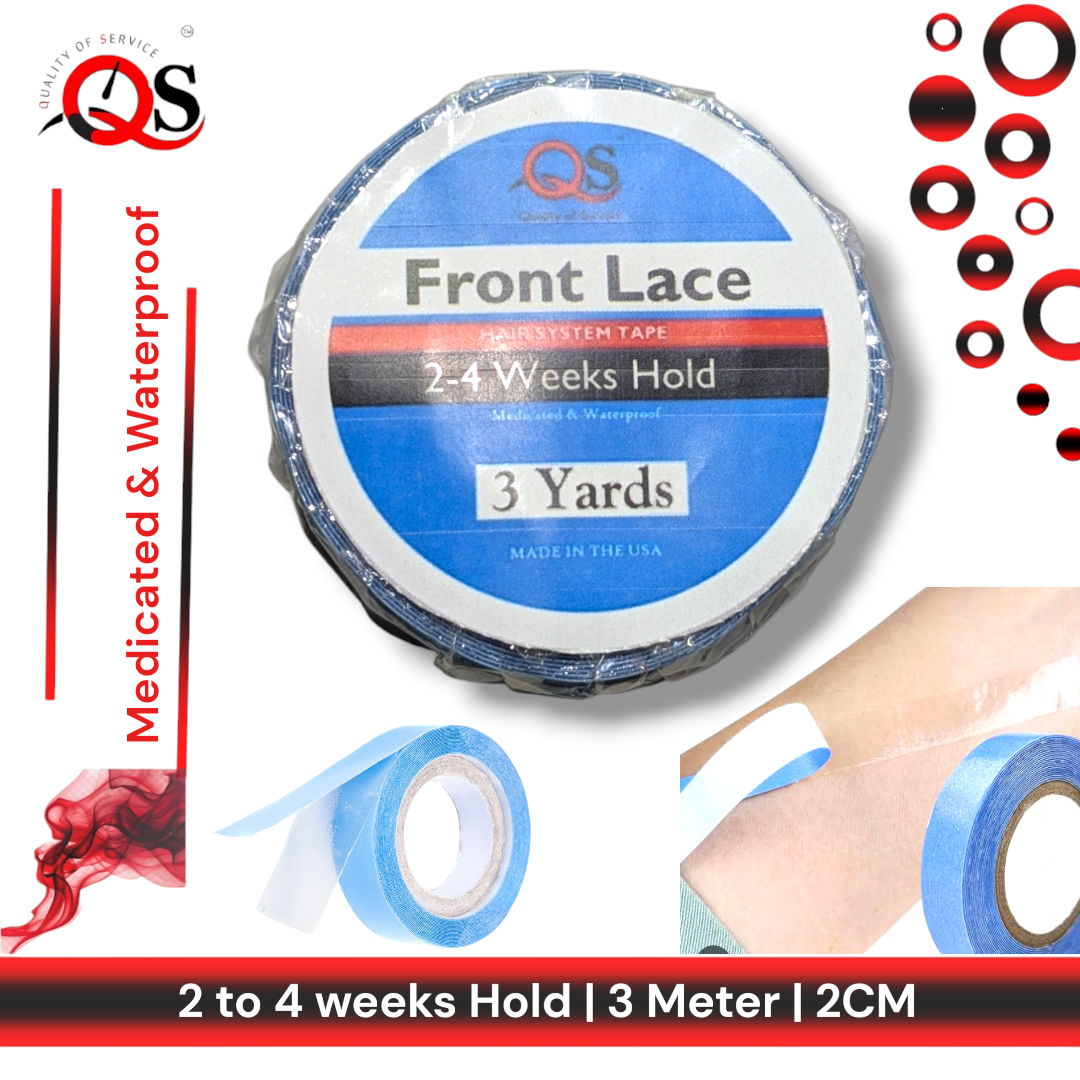 Strong Hold Waterproof Lace Front Wig Tape - 2.74 Meter Double-Sided, Transparent & Traceless Adhesive for Hair Extensions