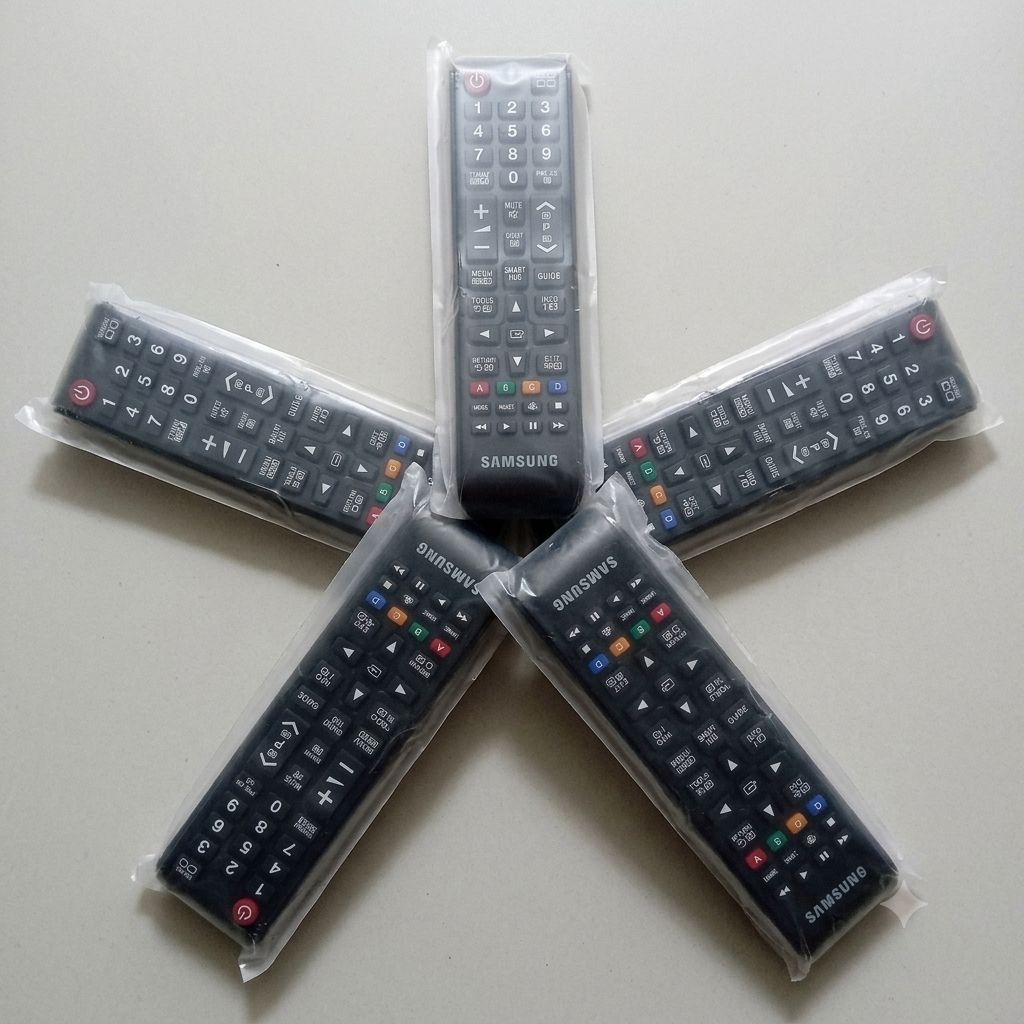 Universal Samsung Remote Control (Pack of 2, 3 & 5) For All Samsung Smart TV Models AA59-00800A RM- 1088 Replacement LED/LCD TV Controller + Free Battery Cells