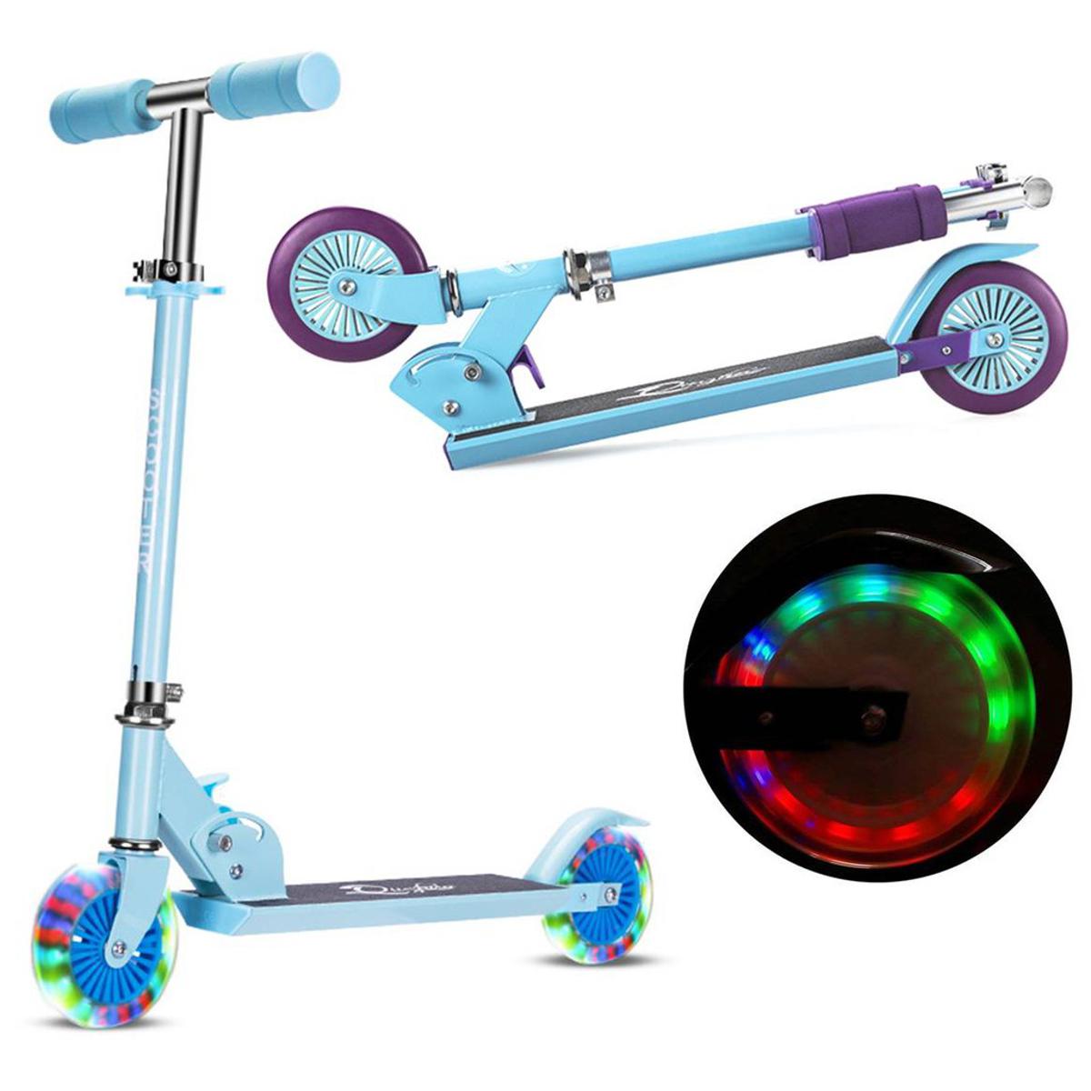 Flash LED Light Up Replacement Wheels For Kids Scooter and Bicycle Aid Wheels Fun LED Light Effect While Riding