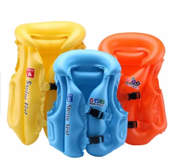 Tropical Buddies Kids Swimming Life Jacket Swimming Vest For Kids Swimming Pool Accessories For Kids Inflatable Swimming Pool Vest