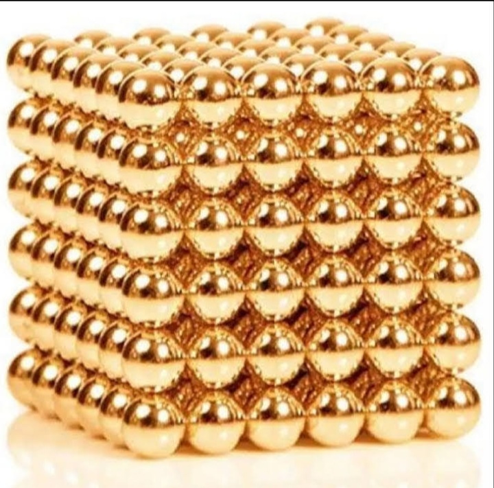 5MM Magnetic Cube 216 Pieces (Gold Color) Magnet puzzle Toy