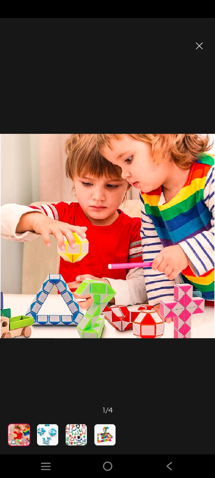 24 Blocks Snake Puzzle Cube – Magic Twist Toy for Kids | Colorful Shape Puzzle