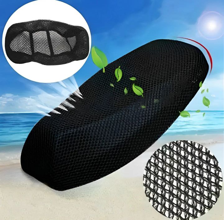 Seat coverUniversal motor bike motorcycle cool mesh 10mm XXL net design seat cover sunscreen cushion bike seat protector sun block heat insulation water rain proof mesh pad for all motorbikes