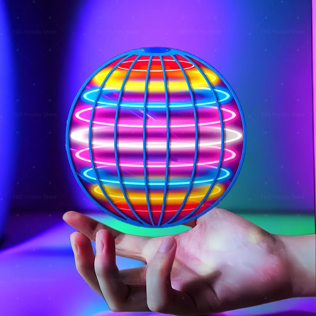 Flying ball, automatic spinning ball, LED dazzling lights, floating magic, fan, UFO flying machine, toy, , game, sports ball