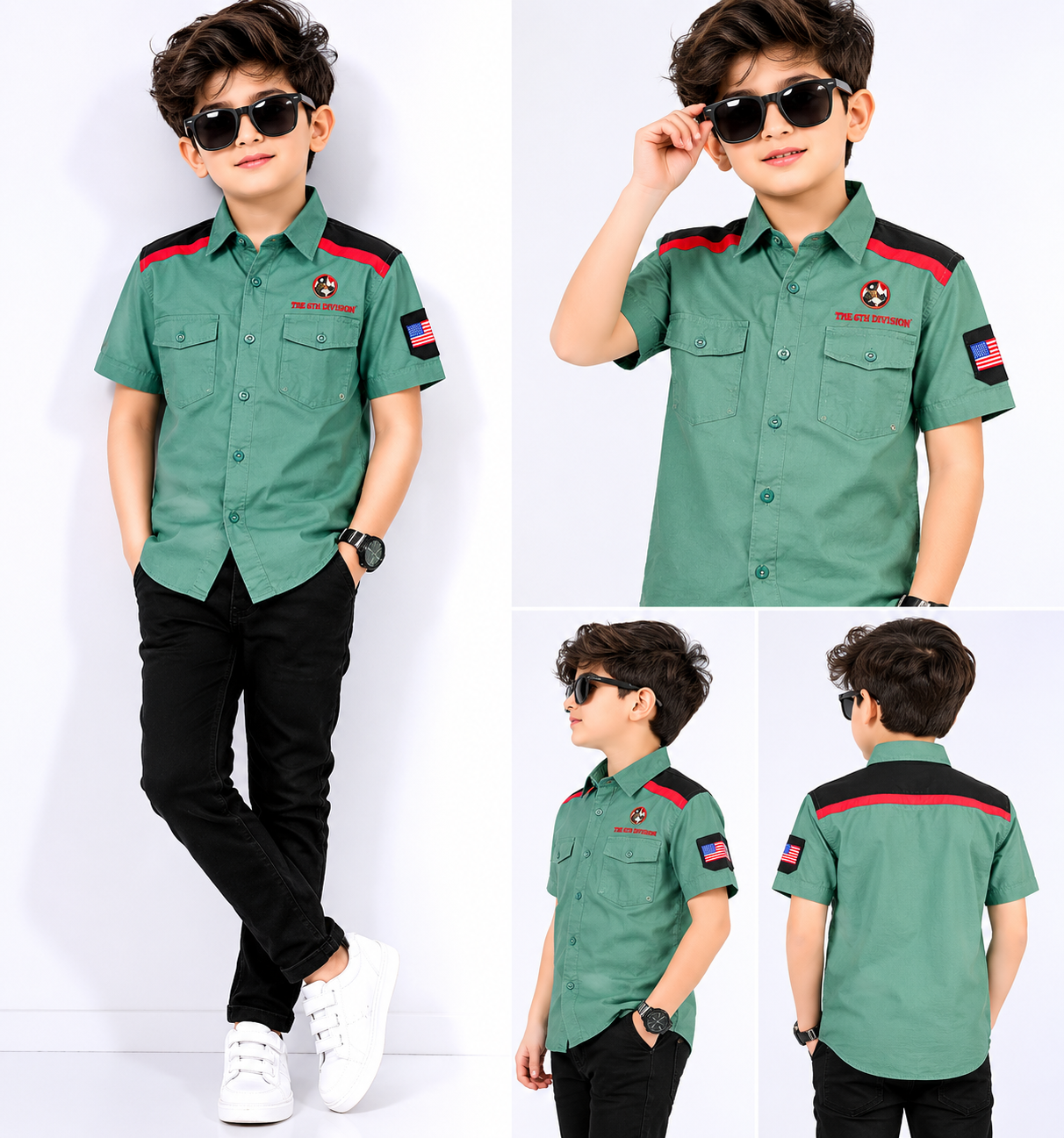 Boys Premium Button Down Polo Shirt