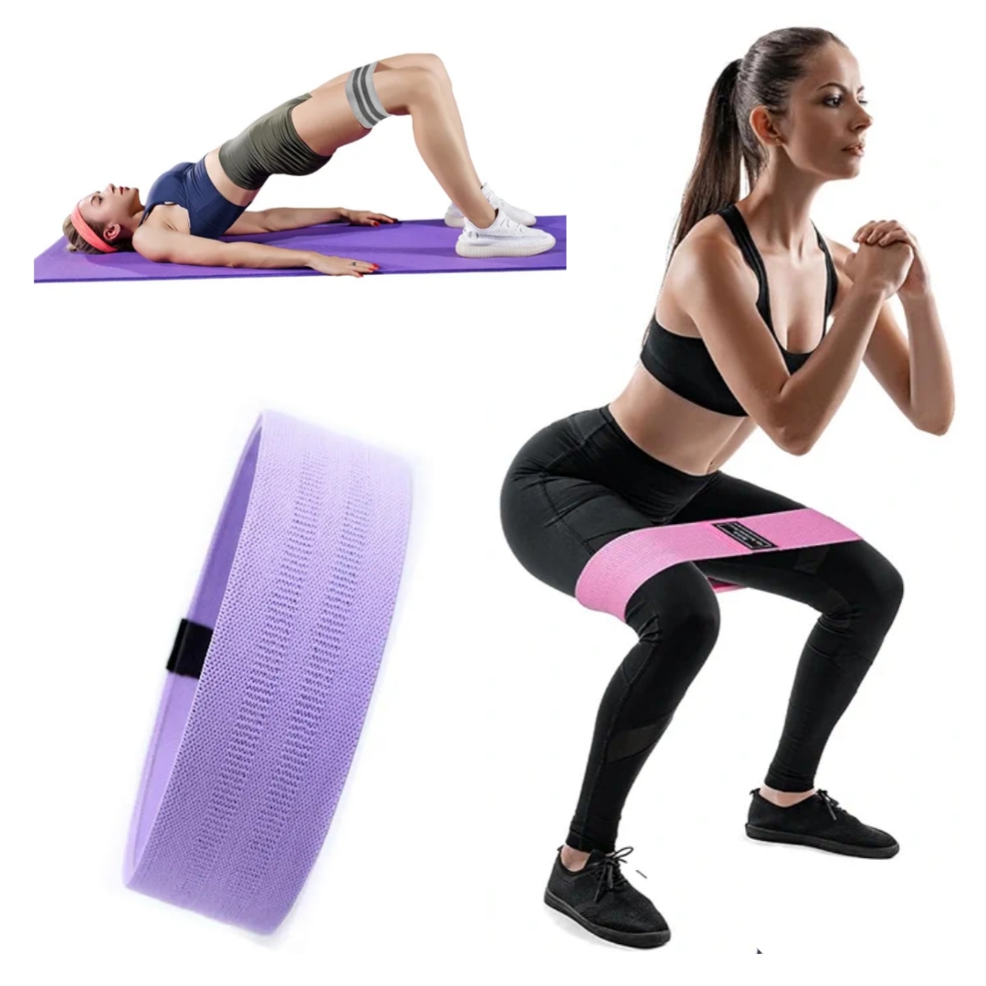 Fabric Resistance Bands for Working Out - Exercise Bands for Women and Men, Bands for Legs and Thai, Yoga, Pilates, Rehab, Fitness and Home Workout