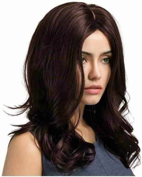 New full head wig-burgundy color