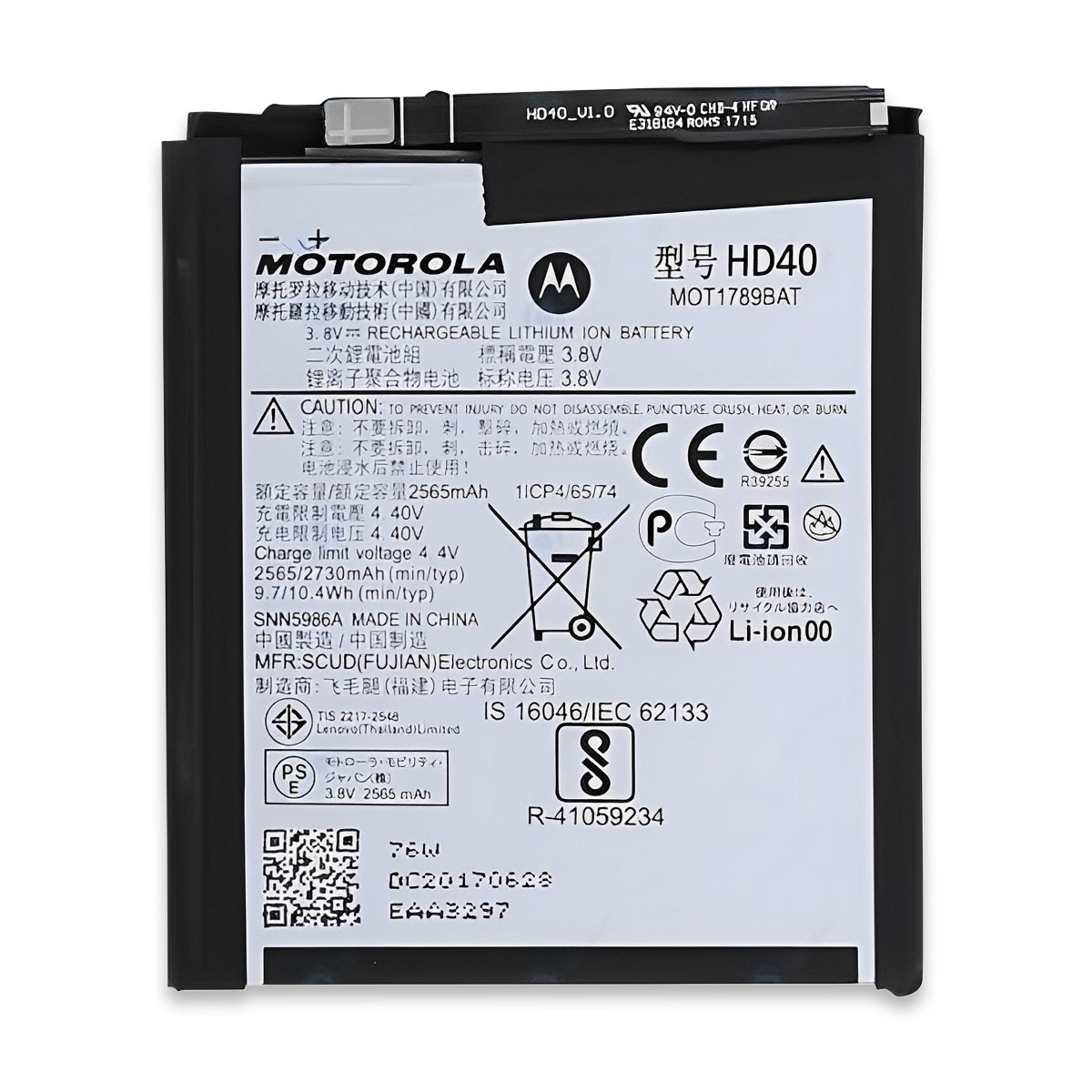 Original Motorola HD40 Battery 2730mAh Compatible with Moto Z2