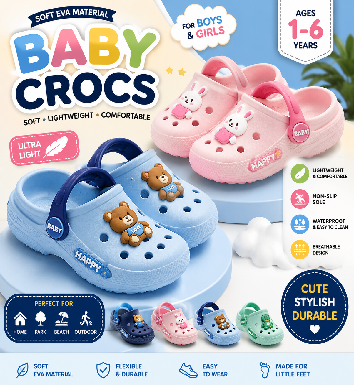 baby shoes, baby clogs, kids crocs, baby crocs shoes, baby sandals crocs, soft baby crocs, non slip baby crocs, cartoon baby crocs, baby boy crocs, bab lightweight baby shoes, washable baby sandle, summer baby sandles, baby crocs