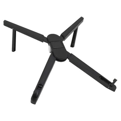 Foldable laptop stand for bed lightweight ventilate portable laptop stand with 7-Level adjustable Height  for 11 - 15 Inch notebook stand ABS High Quality plastic laptop stand with aluminum center rod and non-slip silicon grip.