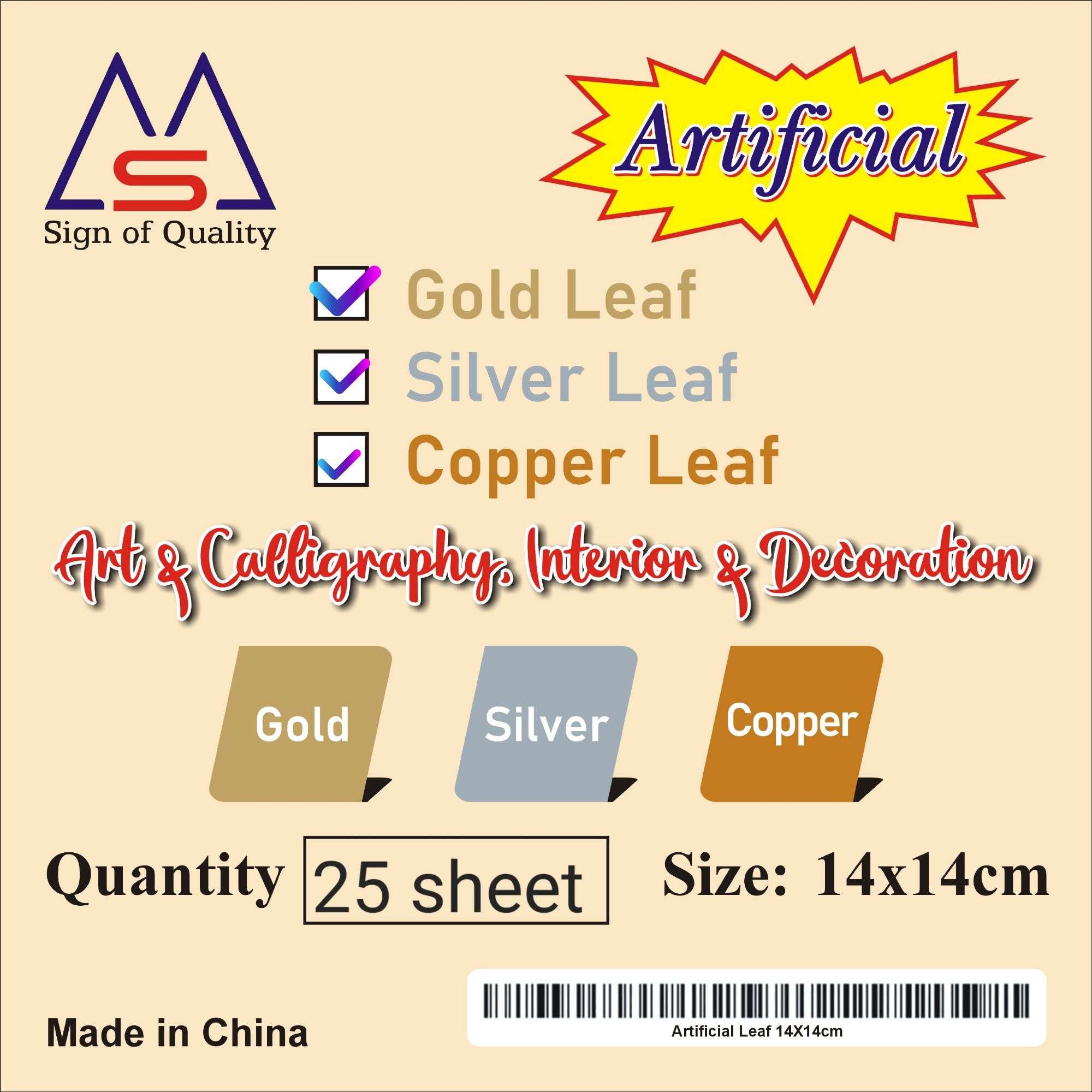 100 Pcs Gold Leaf Sheets Foil Paper for Arts Slime DIY Gilding