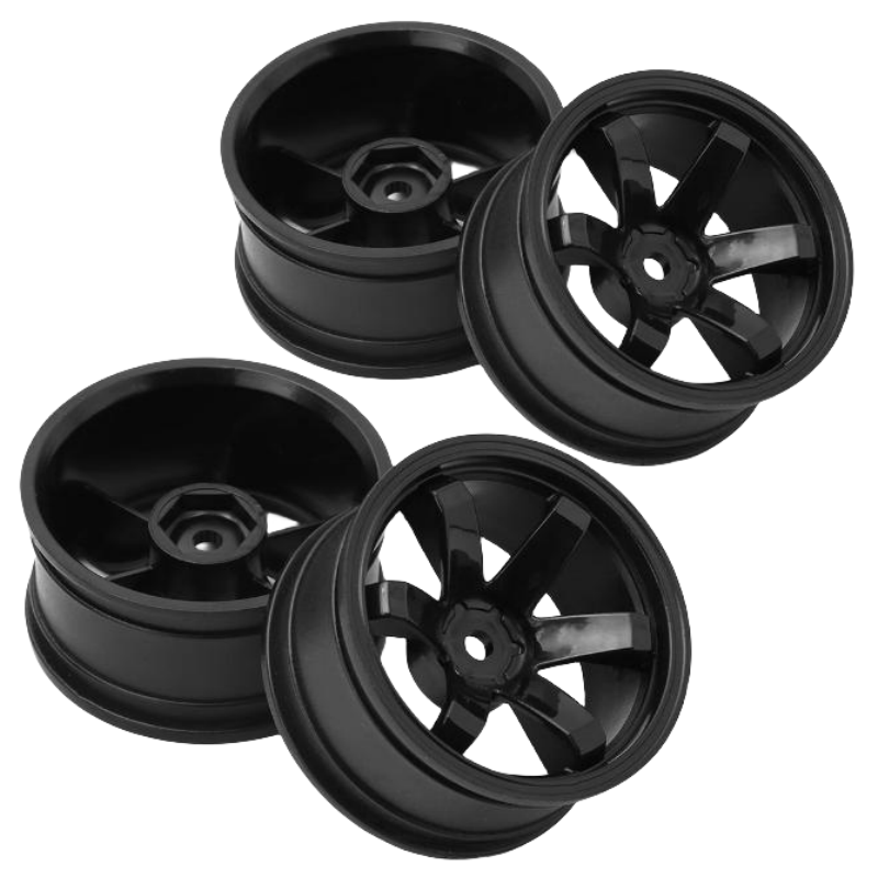 4pcs 52mm 1/10 RC On-Road Drift Racing Car Plastic Wheel Rim Wheel Hubs for Tamiya XV02 Kyosho HSP HPI Sakura Traxxas RedCat