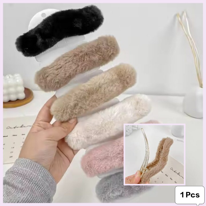 Large Fluffy Furry Duck Beak Hair Clip for Women and Girls, Side Clip Headdress Clip Hair Accessories, Plush Duckbill Hair Clips for Stylish Looks price in Pakistan