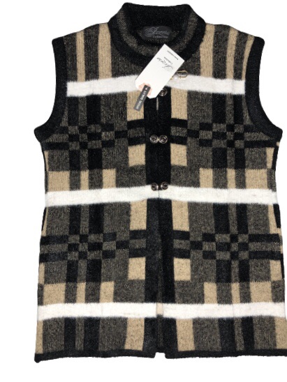 Sleeveless sweaters for women round neck wool cardigans