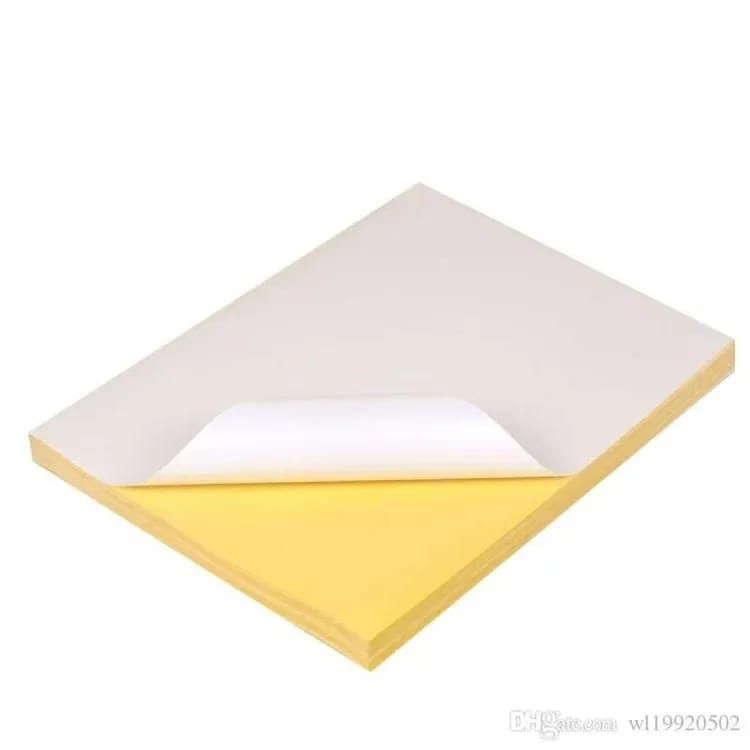 A4 White Printable Paper Sticker Sheets For office/School for Labeling ...