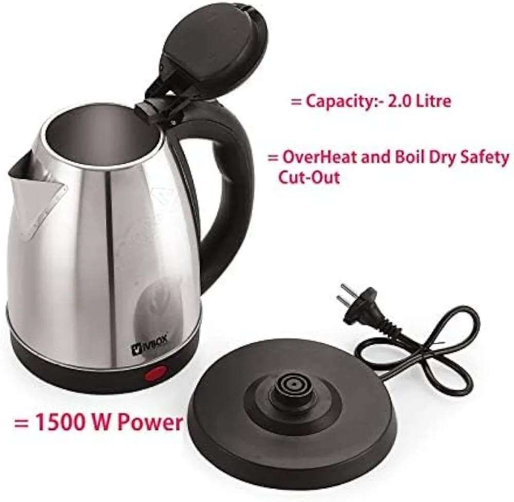 Portable Electric Kettle 400ML Stainless Steel 200W Instant
