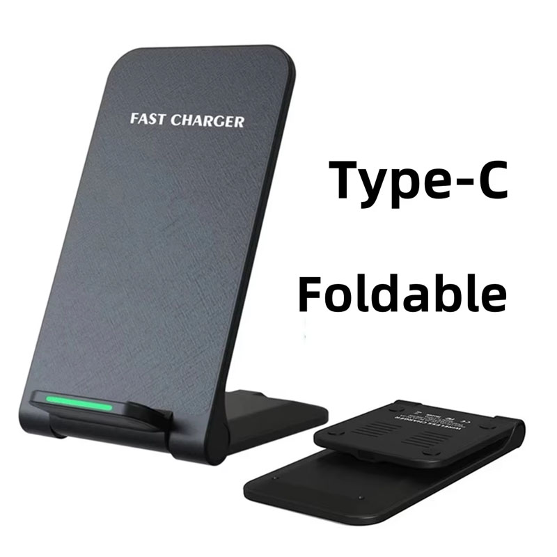 Foldable Wireless Charger Stand Pad for iPhone 17 16 15 14 13 Pro Max  Phone Holder Induction Fast Charging Dock Station