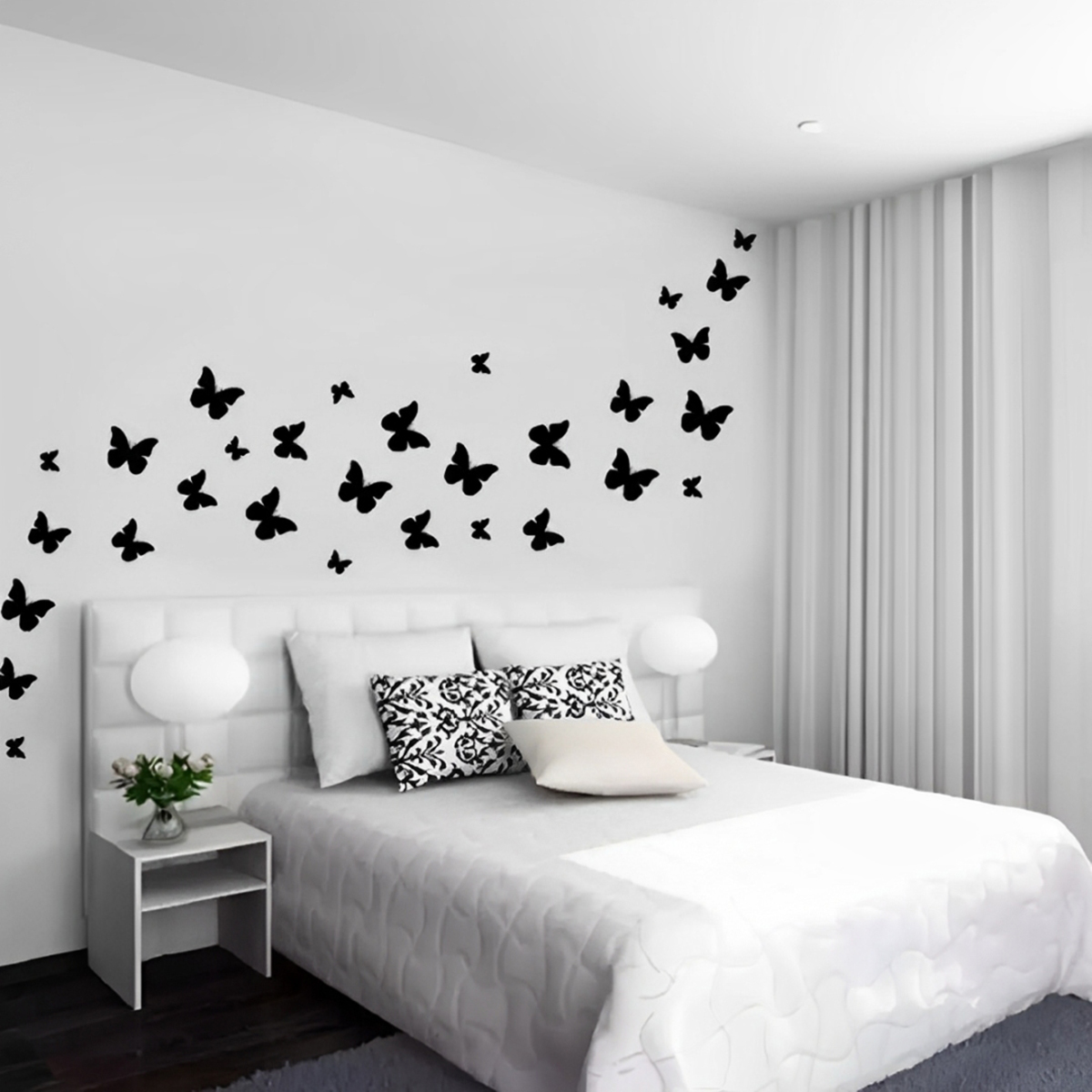 30-Piece Wooden Butterfly Wall Decor for Your Kids Bedroom Wall Decoration Ideas & Inspirations