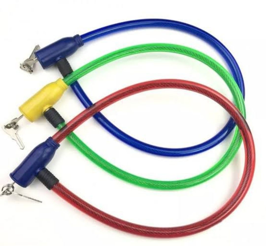 Bike.Cycle Safety Anti-Theft Steel Wire Lock Portable Security Lock With 2 Keys Cycle Lock