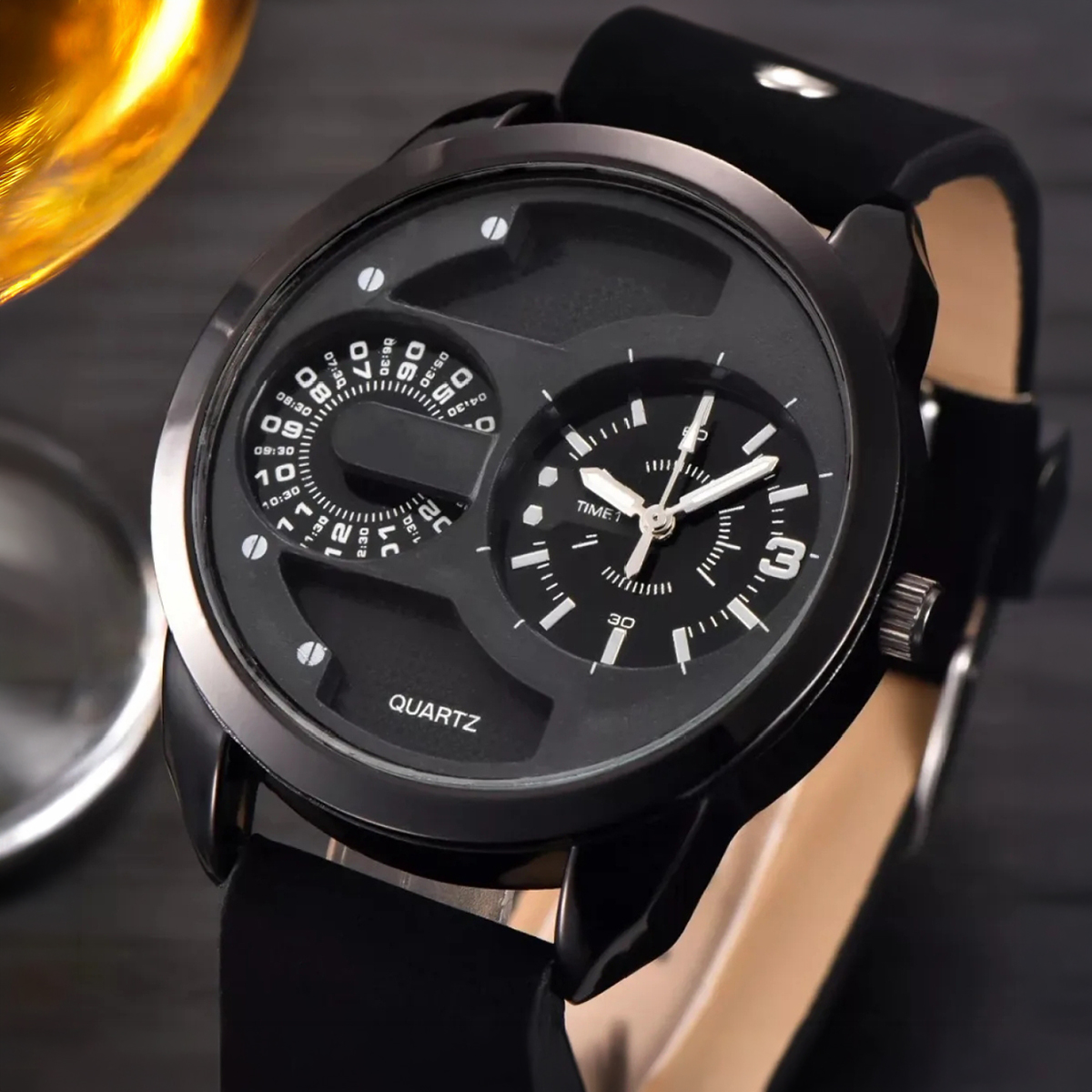 Bin-b Watch for Men Silicone Strap Quartz Watch Casual and Fashion Style Multiple Colors