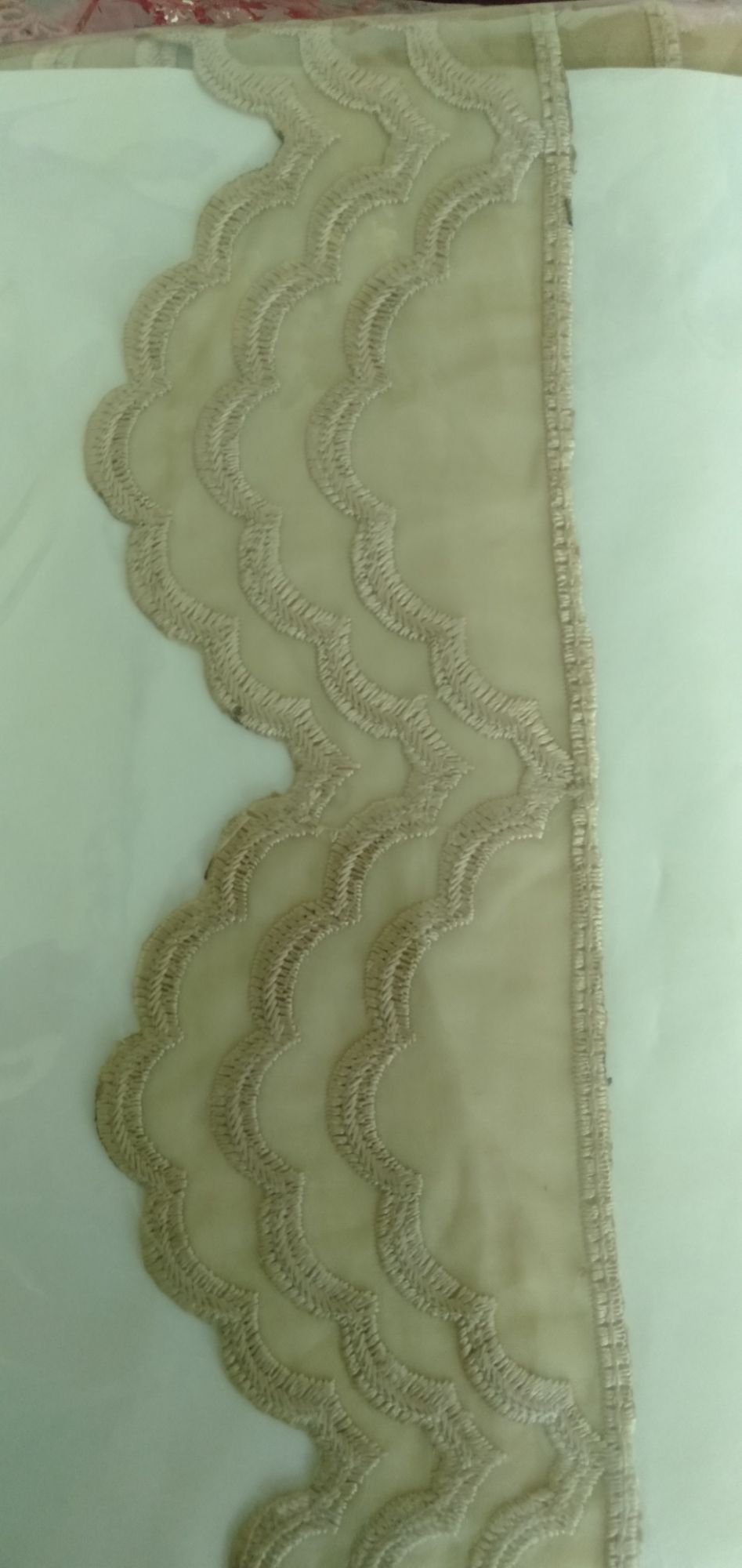 beautiful damn embroidered lace 1.5 yards for designing