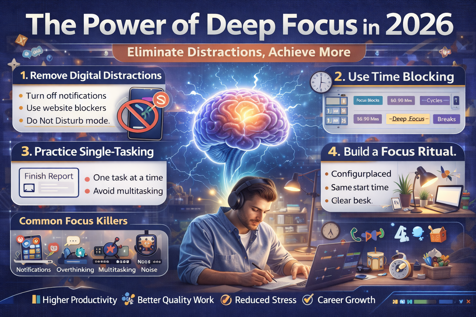 The Power of Deep Focus in 2026 – How to Eliminate Distractions and Get More Done