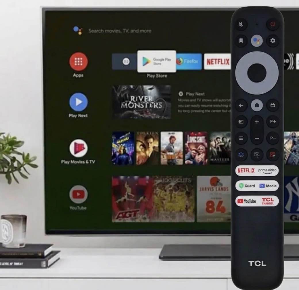 TCL 8k QLED Android TV LCD & LED Smart Remote Controller With Netflix , Youtube And Primes Video Button | Without Voice Control.