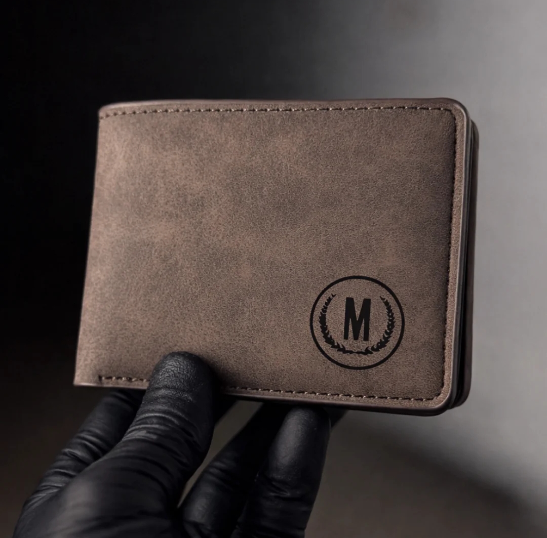 Leather Wallet for Men Slim Matte Finish Wallet