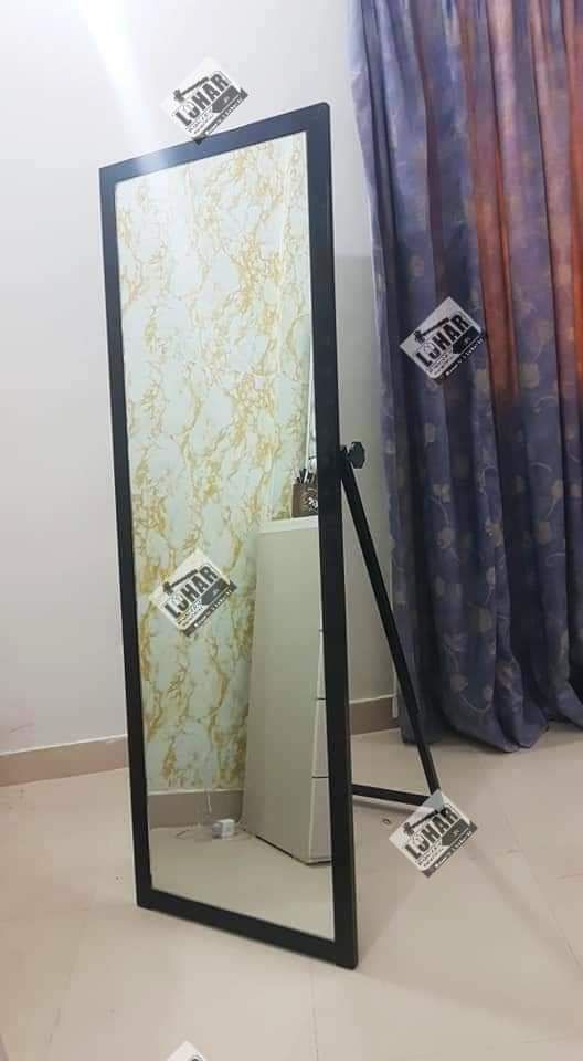 Full Length Mirror with Adjustable Frame (5mm Mirror) / Heavy weight ...